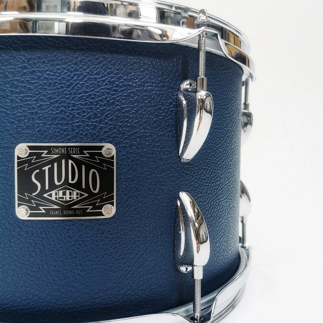 Blue acoustic drum shell Blue acoustic drum shell