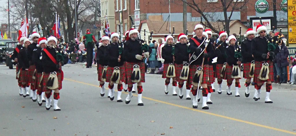 Marching band drummers on parade Marching band drummers on parade