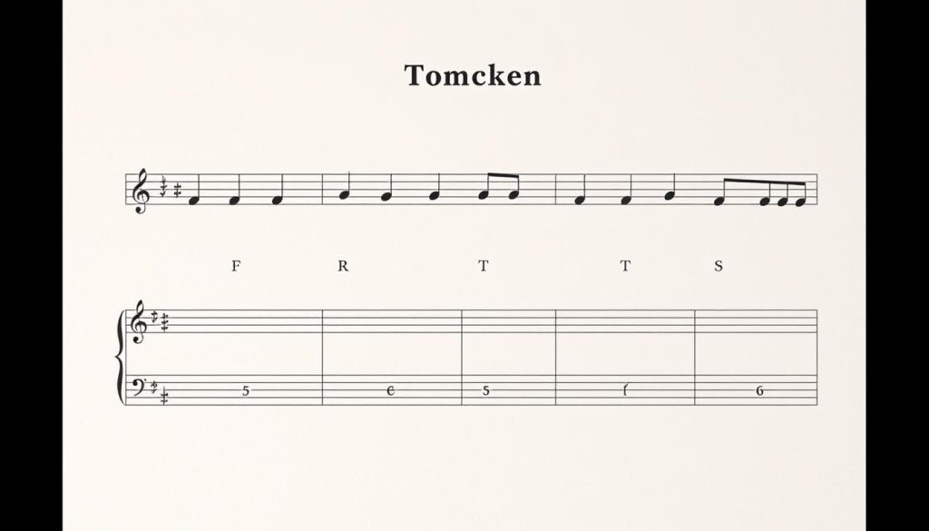 Partition facile pour tongue drum 6 notes en pdf